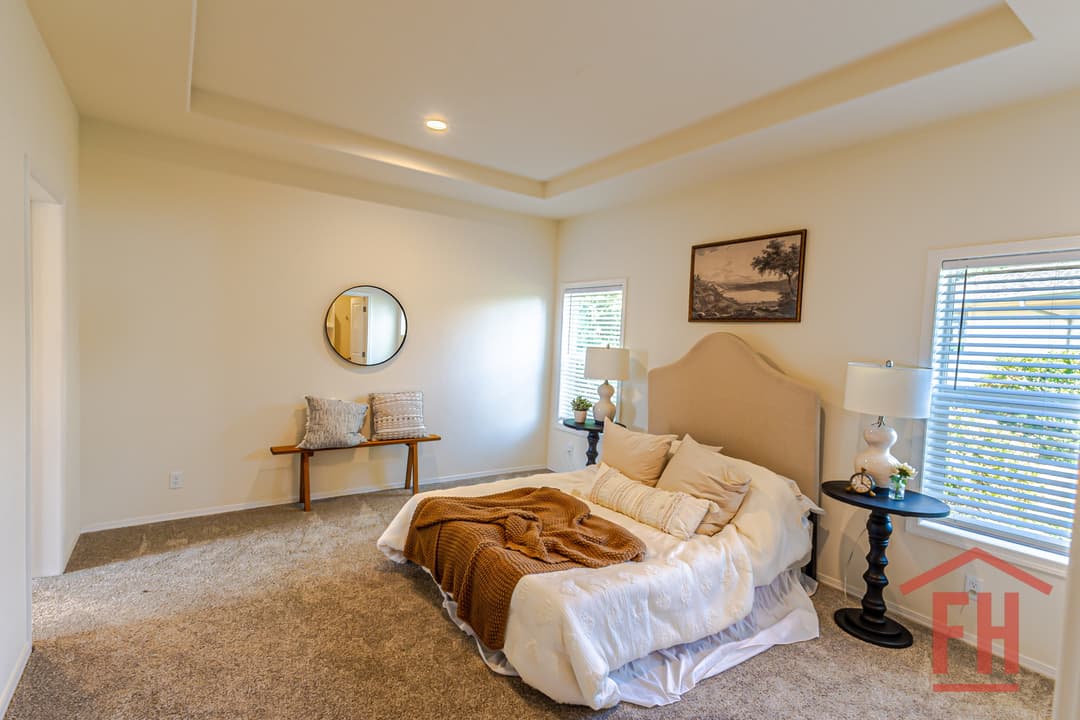 The spruce bedroom home features