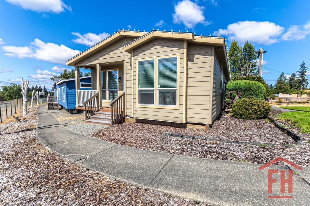 The spruce exterior home features