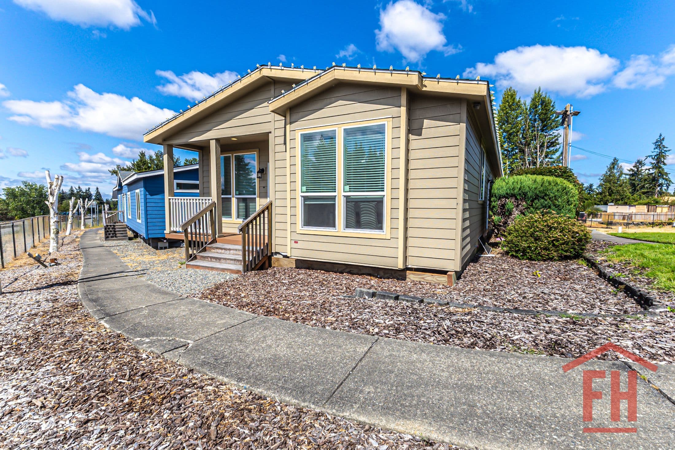 The spruce exterior home features